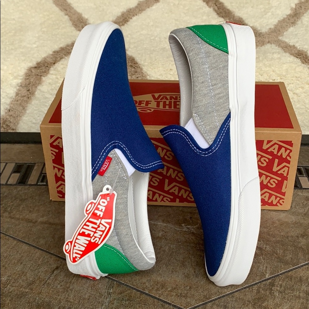 •VANS Men’s CLASSIC SLIP ON VANS COASTAL Grey/TrWht Sneakers - Picture 10 of 16